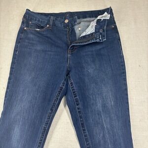 Seven7 Tummyless High Rise Skinny‎ Women's size 16 Dark Wash Blue Denim Jeans